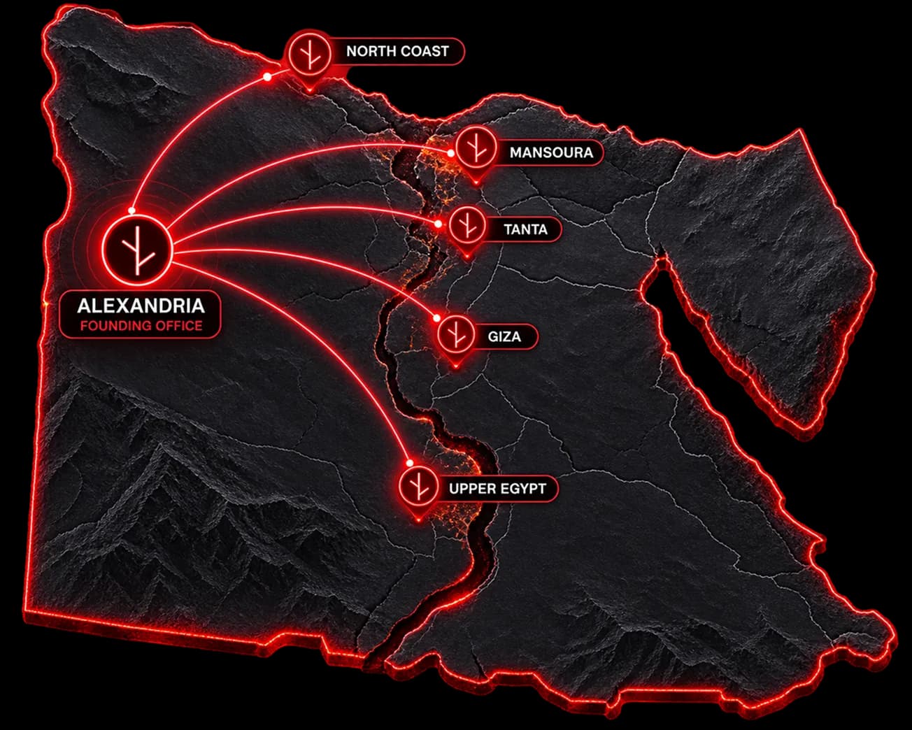TREE Office in Egypt Coverage Map