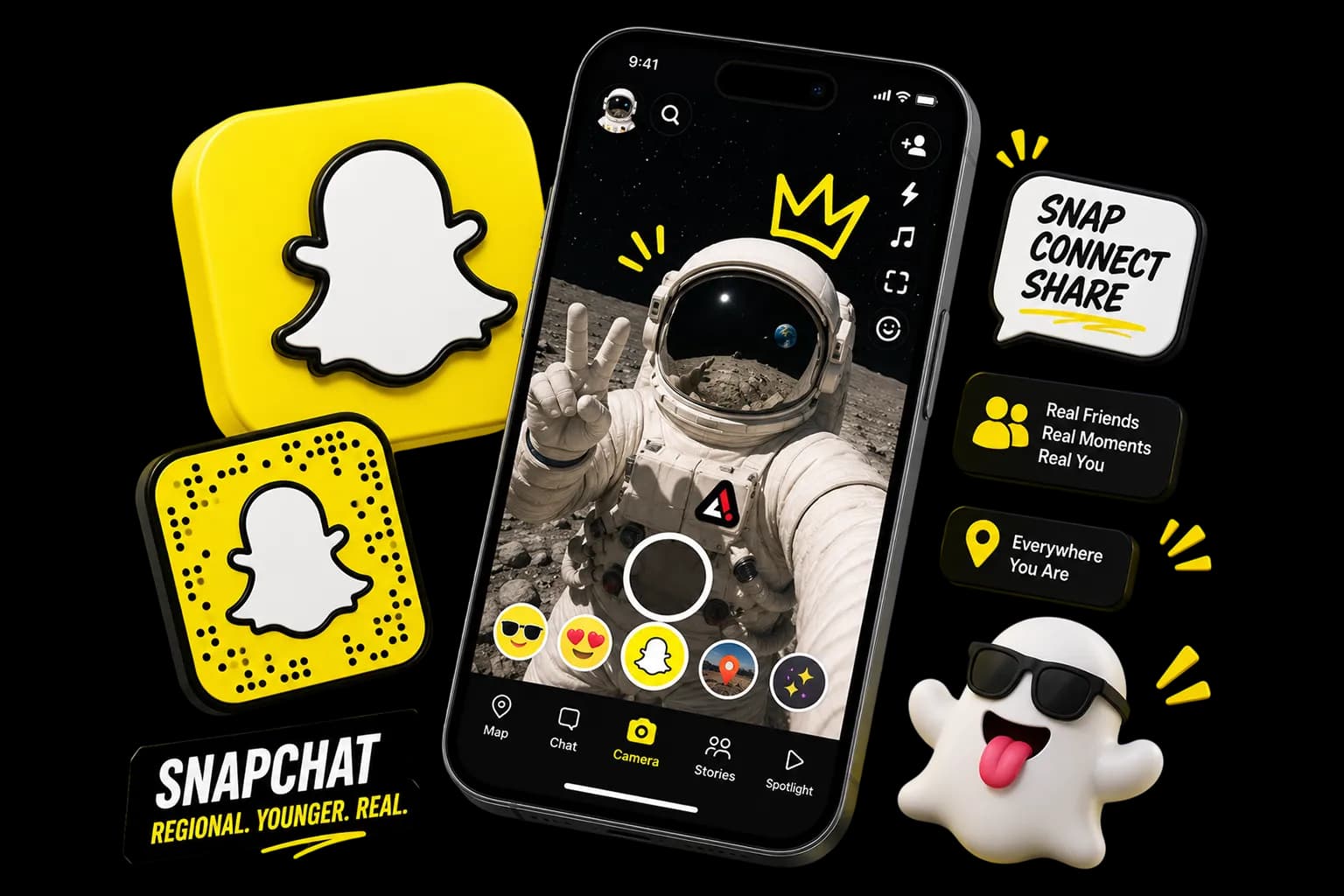 Snapchat — Regional and Younger