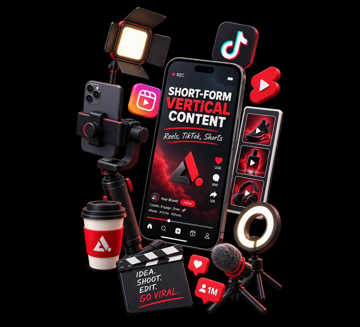 Short-Form Vertical Content (Reels, TikTok, Shorts)